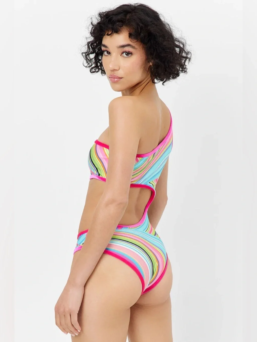 NWOT Frankie's Bikinis Cash Shine One Piece Swimsuit